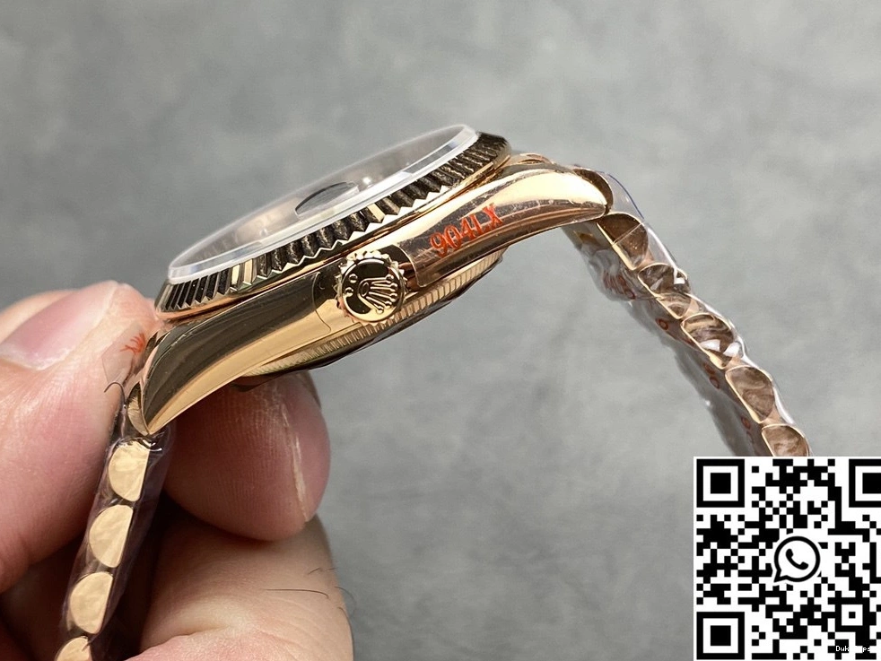 Factory Rolex Chocalate v5 Steel M128235-0037 QF Day Dial 36mm Tungsten Date 0419